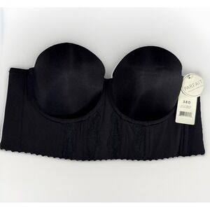 $66 NWT Parfait‎ Strapless P50126 Elisa Bra Black boning 38D NEW